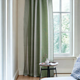 Cortina Personalizada Rhea Verde com Bloqueio de Cor e Filtragem de Luz